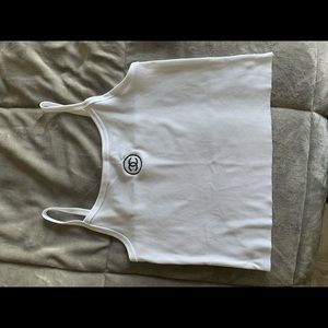 SOLD Embroidered Cami Crop Top